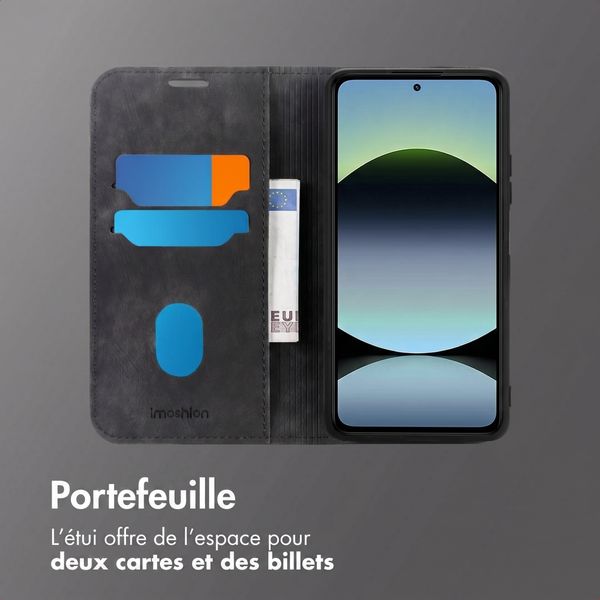 imoshion Étui de téléphone portefeuille Slim Xiaomi Redmi Note 14 (5G) - Noir