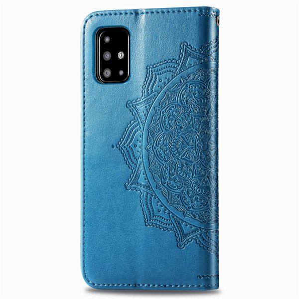 Etui de télephone portefeuille Mandala Samsung Galaxy A51 - Turquoise