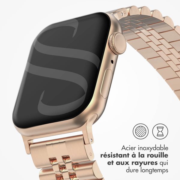 Selencia Bracelet Metallique Jubilee Apple Watch | 38/40/41/42 mm - Rose Doré