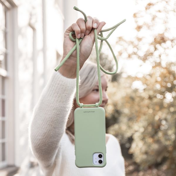 imoshion Coque de couleur avec cordon amovible Apple iPhone 12 (Pro) - Vert