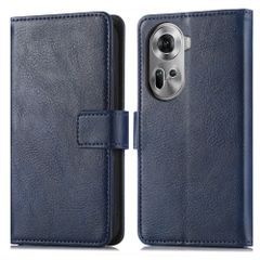imoshion Étui de télephone portefeuille de luxe Oppo Reno 11 F - Bleu foncé