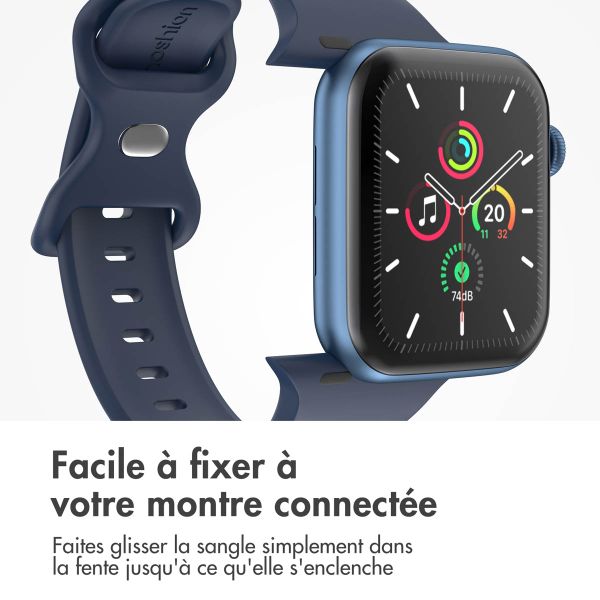 imoshion Bracelet en silicone⁺ Apple Watch | 44/45/46/49 mm - Taille M/L - Midnight