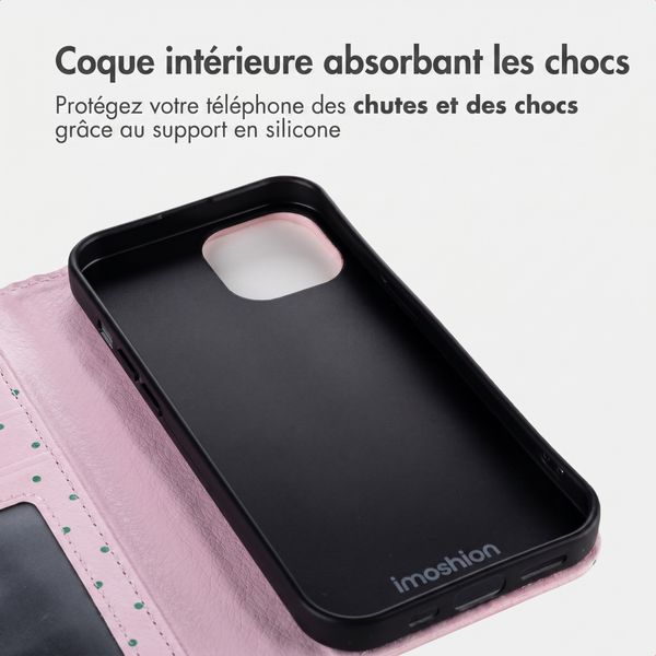 imoshion Étui de télephone portefeuille Design Apple iPhone 15 - Happy Dots