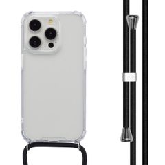 imoshion Coque arrière transparente avec cordon Apple iPhone 15 Pro - Noir