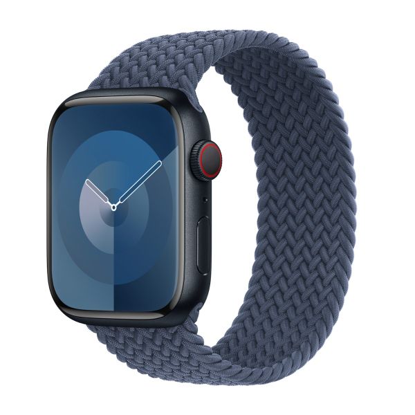 Apple 5 Pack Bracelet Solo tressé Apple Watch | 44/45/46/49 mm - Taille 9 - Lavender/ Maize/ Lake Green/ Guave/ Storm Blue