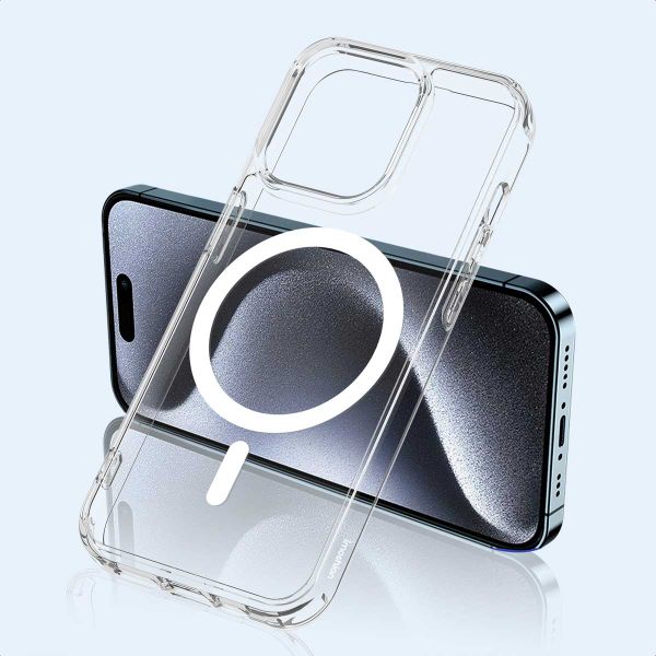 imoshion Coque arrière de protection avec MagSafe Apple iPhone 15 Pro - Transparent