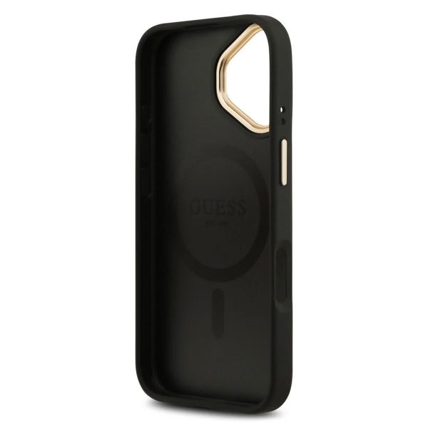 Guess Coque MagSafe Classic avec logo 4G Apple iPhone 17 - Noir