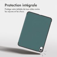 imoshion Coque tablette Trifold Apple iPad 11 (2025) 11 pouces A16 / iPad 10 (2022) 10.9 pouces - Vert foncé