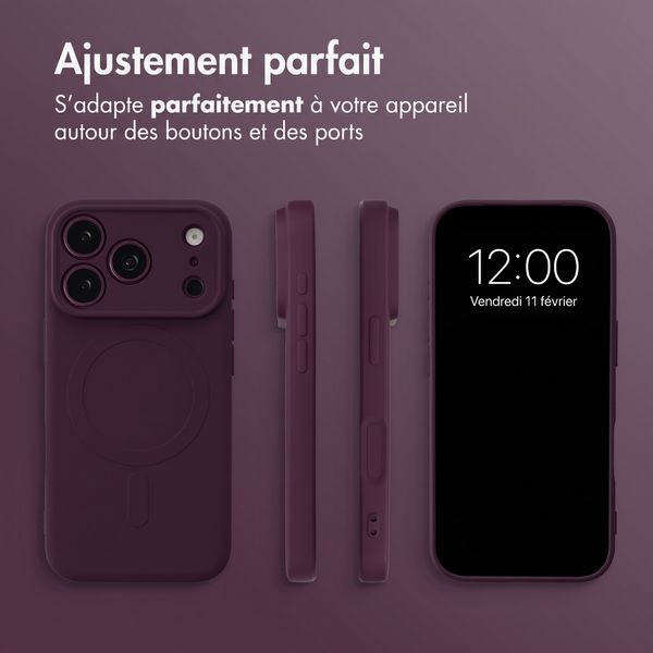 imoshion Coque Couleur avec MagSafe Apple iPhone 18 Pro / 17 Pro - Bordeaux