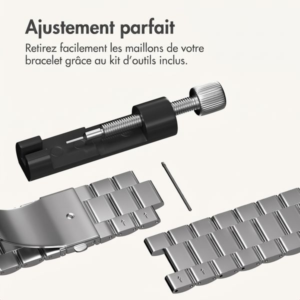 imoshion Bracelet acier Apple Watch | 44/45/46/49 mm - Argent