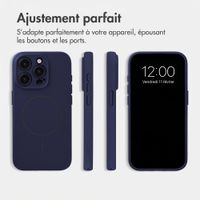 Accezz Coque Grip avec MagSafe Apple iPhone 15 Pro - Bleu foncé