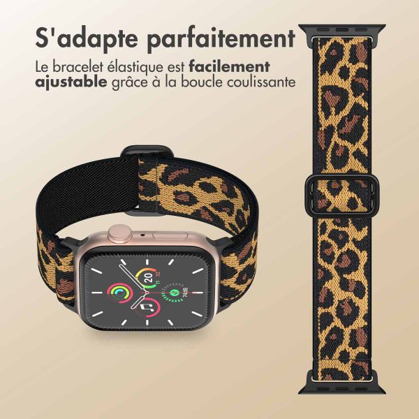 imoshion Bracelet en nylon élastique Apple Watch | 44/45/46/49 mm - Leopard
