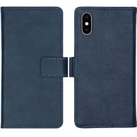 imoshion Étui de télephone portefeuille de luxe Apple iPhone X / Xs - Bleu foncé