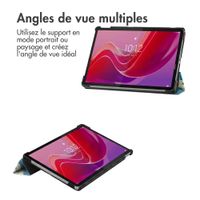 imoshion Coque tablette Design Trifold Lenovo Tab M11 - Green Plant