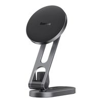 Baseus Support de téléphone magnétique T-Space Series pour voiture – Tableau de bord et console centrale – MagSafe – Frost Silver
