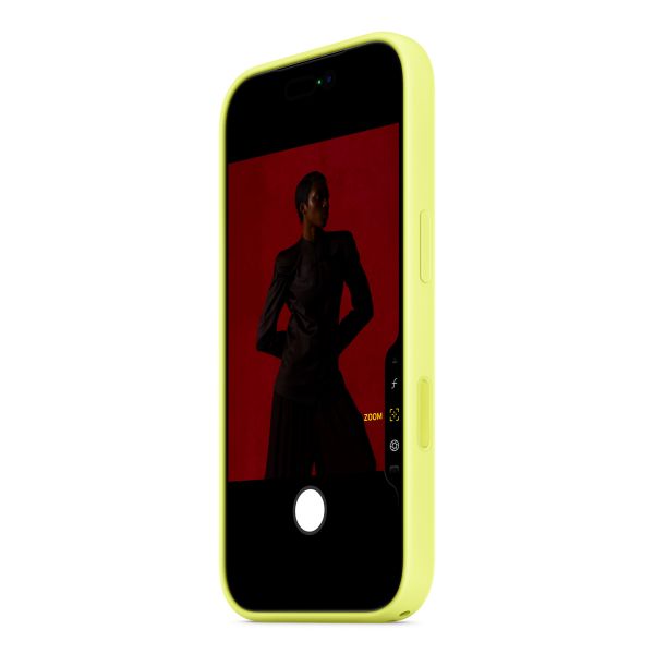 Apple Coque en silicone avec MagSafe Apple iPhone 17 Pro Max - Neon Yellow