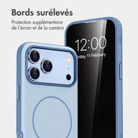 imoshion Coque arrière Color avec Thin MagSafe Ring Apple iPhone 18 Pro Max / 17 Pro Max - Bleu clair
