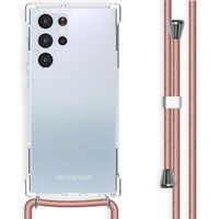 imoshion Coque arrière transparente avec cordon Samsung Galaxy S22 Ultra - Rose Doré
