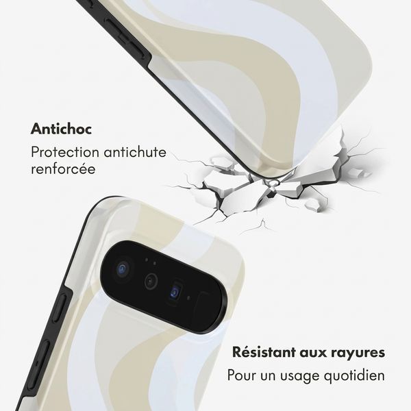 Selencia Coque arrière Vivid avec MagSafe Google Pixel 11 Pro - Desert Waves Beige