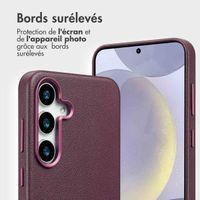 Accezz Étui de télephone portefeuille en cuir 2-en-1 avec MagSafe Samsung Galaxy S25 Plus - Heath Purple