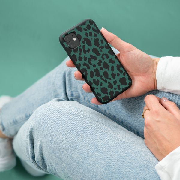 imoshion Coque Design Apple iPhone 12 (Pro) - Green Leopard