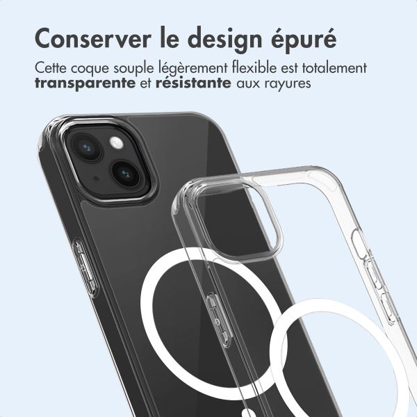 imoshion Coque arrière de protection avec MagSafe Apple iPhone 15 - Transparent
