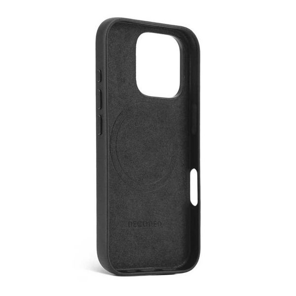 Decoded Coque en cuir MagSafe Apple iPhone 16 Pro - Noir