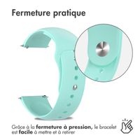 imoshion Bracelet sport en silicone  - Connexion universelle 22 mm - Vert menthe