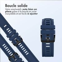 imoshion Bracelet QuickFit® Line en silicone  - Connexion Garmin 20 mm - Bleu foncé