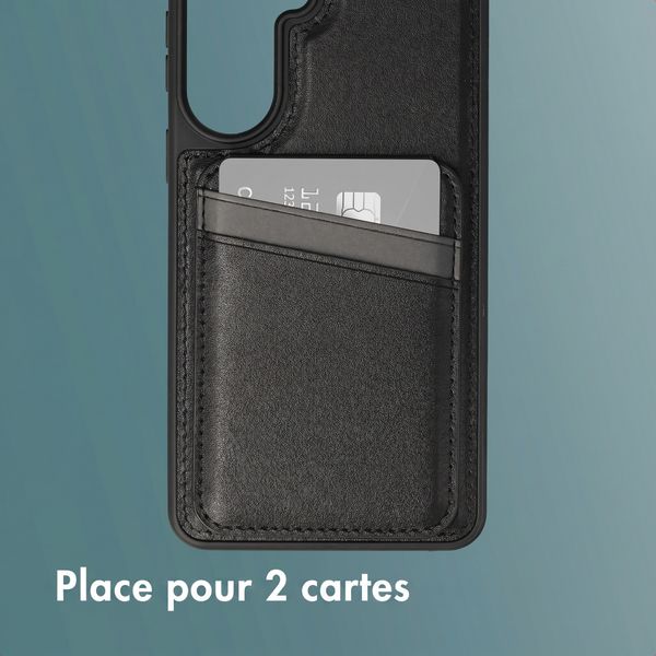 imoshion Coque arrière avec porte-cartes et support Samsung Galaxy S26 Plus - Noir