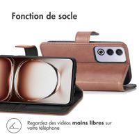 imoshion Étui de télephone portefeuille de luxe Oppo A80 5G - Marron