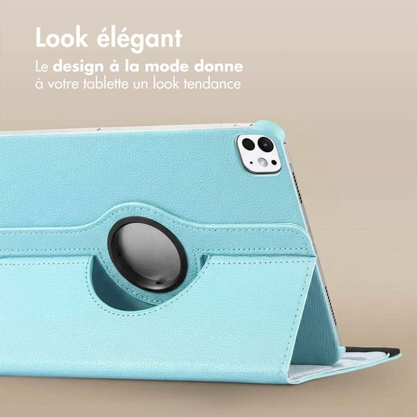 imoshion Coque tablette rotatif à 360° Apple iPad Pro 13 (2025) M5 / (2024) M4 - Bleu clair