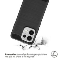 imoshion Coque Brushed Oppo Reno 16 F - Noir