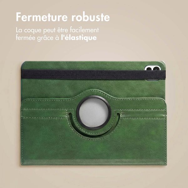 imoshion Coque tablette rotatif à 360° Apple iPad 11 (2025) 11 pouces A16 / iPad 10 (2022) 10.9 pouces - Vert