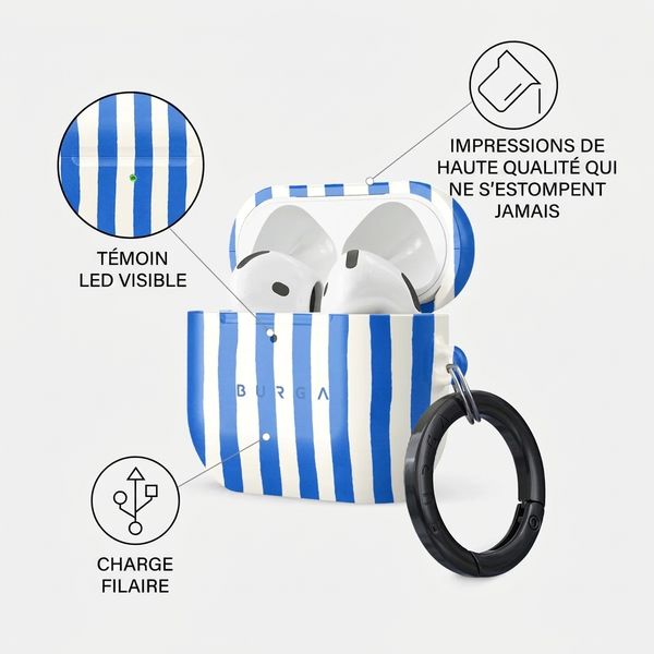 Burga Coque rigide Apple AirPods 4 - Kafenio