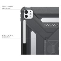 UAG Coque arrière Scout Plus avec support Scout Apple iPad Pro 11 (2025) M5 / (2024) M4 - Ash