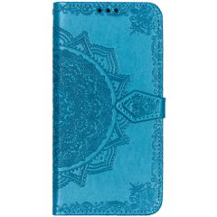 Etui de télephone portefeuille Mandala Samsung Galaxy A50 / A30s - Turquoise