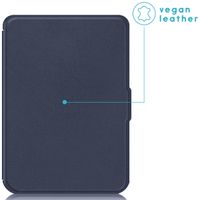 imoshion Étui de liseuse portefeuille Slim Soft Kobo Clara 2E / Tolino Shine 4 - Bleu foncé