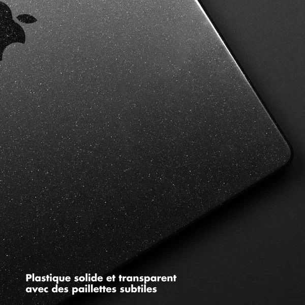 Selencia Coque Paillettes Apple MacBook Air 15 pouces (2023 / 2024 M3 / 2025 M4 / 2026 M5) - Noir