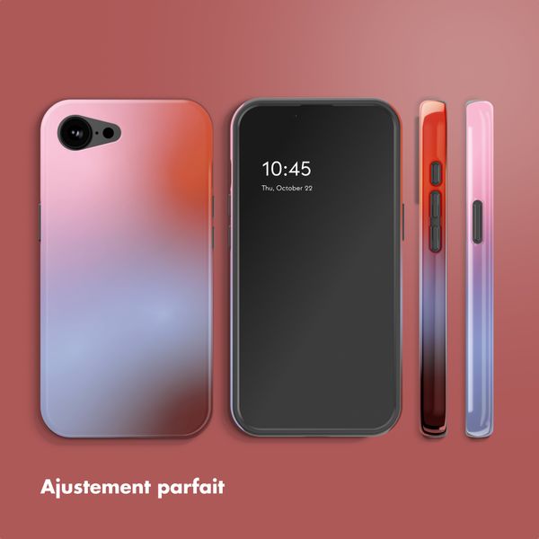 Selencia Coque arrière Vivid avec MagSafe Apple iPhone 17e / 16e - Gradient Soft Blush