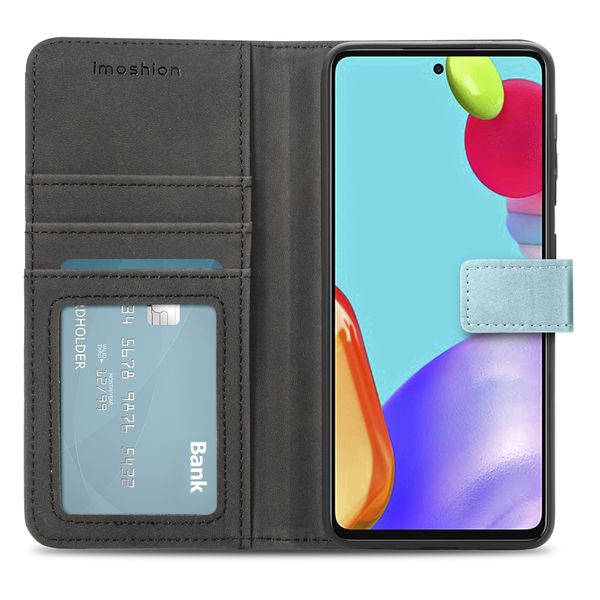 imoshion Étui de télephone portefeuille de luxe Samsung Galaxy A72 - Bleu clair