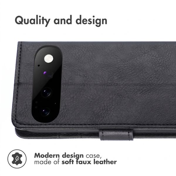 Étui de télephone portefeuille de luxe Google Pixel 11 - Noir
