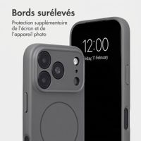Accezz Coque Grip avec MagSafe Apple iPhone 18 Pro / 17 Pro - Gris