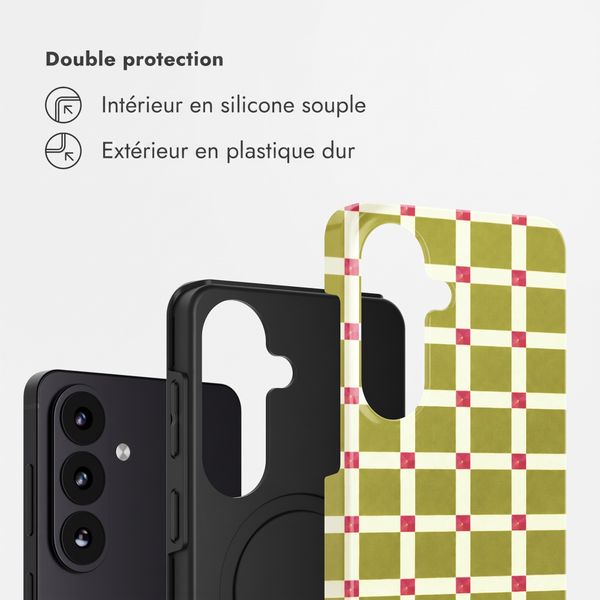 Selencia Coque arrière Vivid Samsung Galaxy S26 - Check This Olive