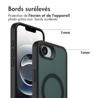 Accezz Coque Givrée Robuste avec MagSafe Apple iPhone 17e / 16e - Noir