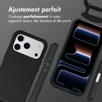 imoshion Coque arrière Color avec cordon amovible et MagSafe Apple iPhone 17 Pro Max - Noir