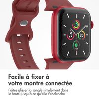 imoshion Bracelet en silicone⁺ Apple Watch | 44/45/46/49 mm - Taille M/L - Wine