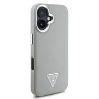 Guess Coque Grained Triangle MagSafe Apple iPhone 16 - Beige