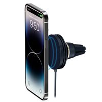 iOttie Velox Wireless Mini MagSafe mount - Support de téléphone de voiture - Grille de ventilation - Chargeur sans fil