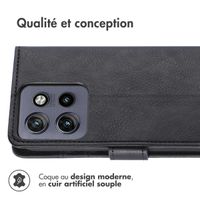 imoshion Étui de télephone portefeuille de luxe Motorola Thinkphone 25 / Edge 50 Neo / Edge 60 Neo - Noir